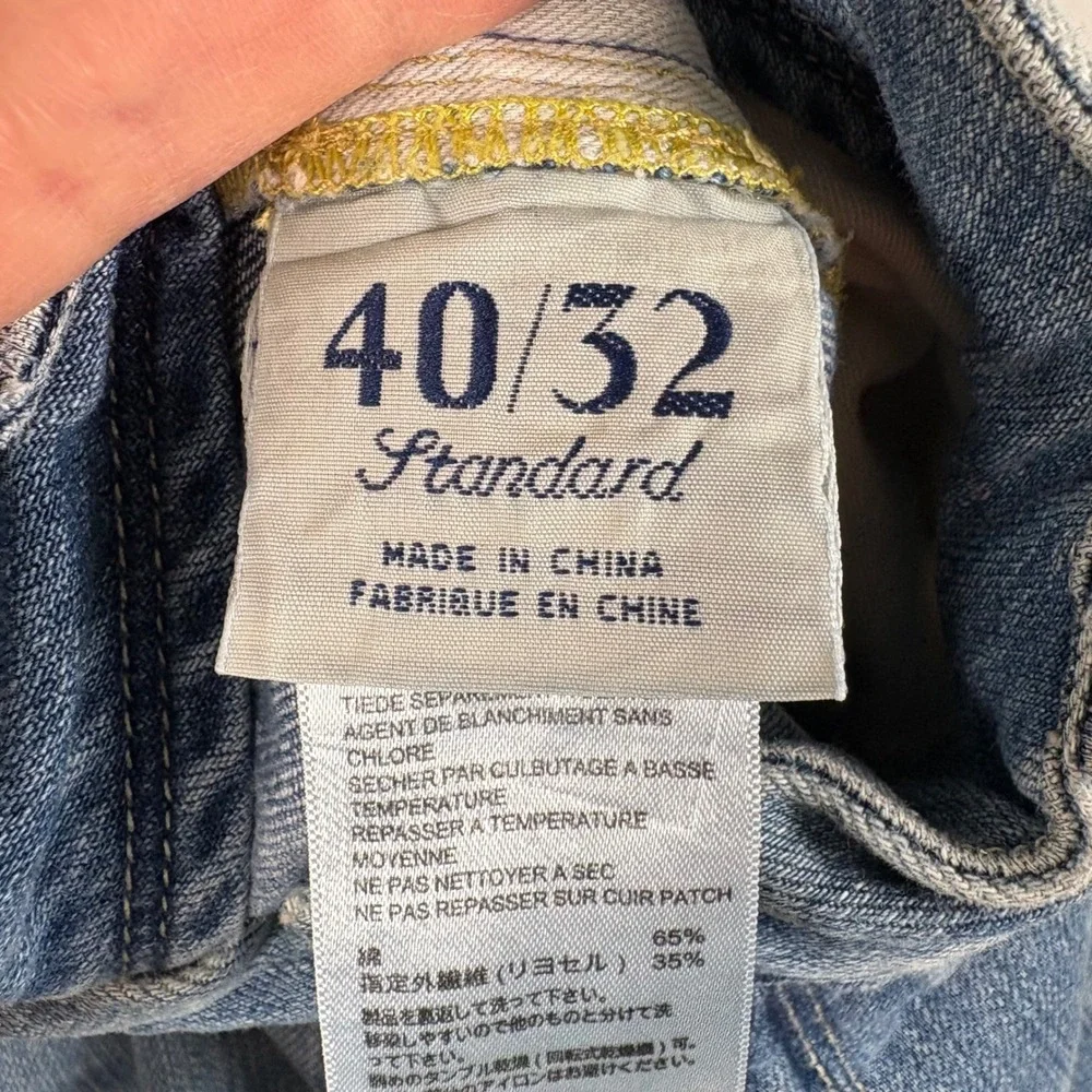 Tommy Bahama Standard Jeans 40x30 Blue Cotton Tencel Blend Coastal Casual‎ Denim